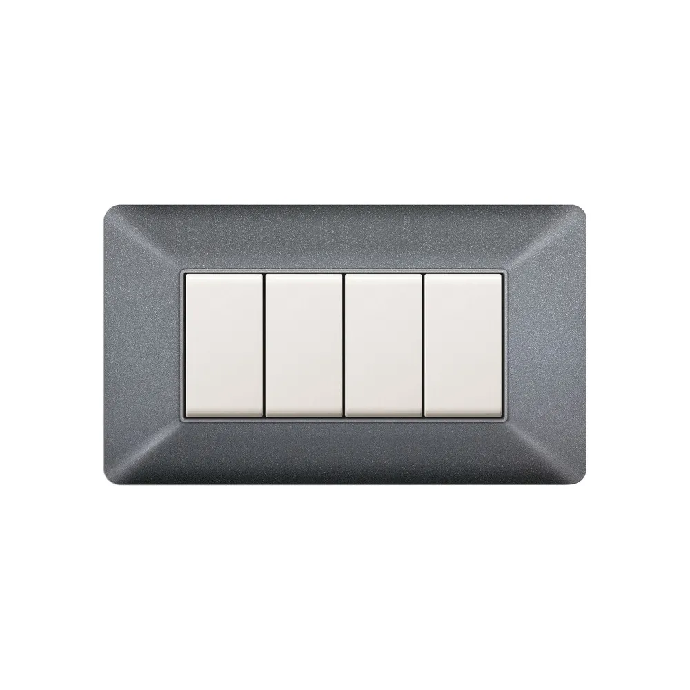 PLACCA EASY MATIX GRIGIO CHIARO 4P