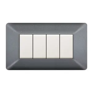 PLACCA EASY MATIX GRIGIO CHIARO 4P