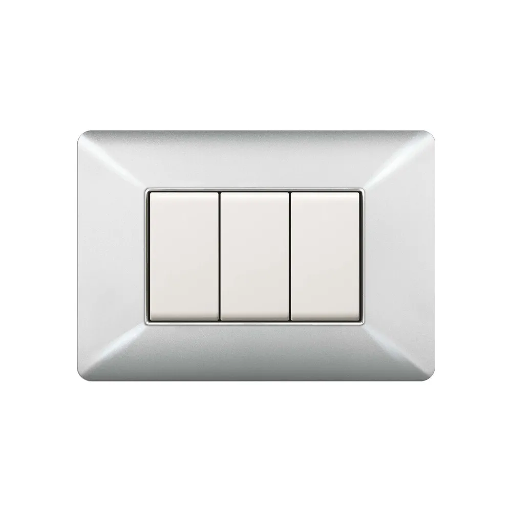 PLACCA EASY MATIX ALLUMINIO CHIARO 3P (10