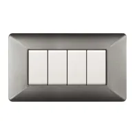 PLACCA EASY MATIX ALLUMINIO NOTTE 4P