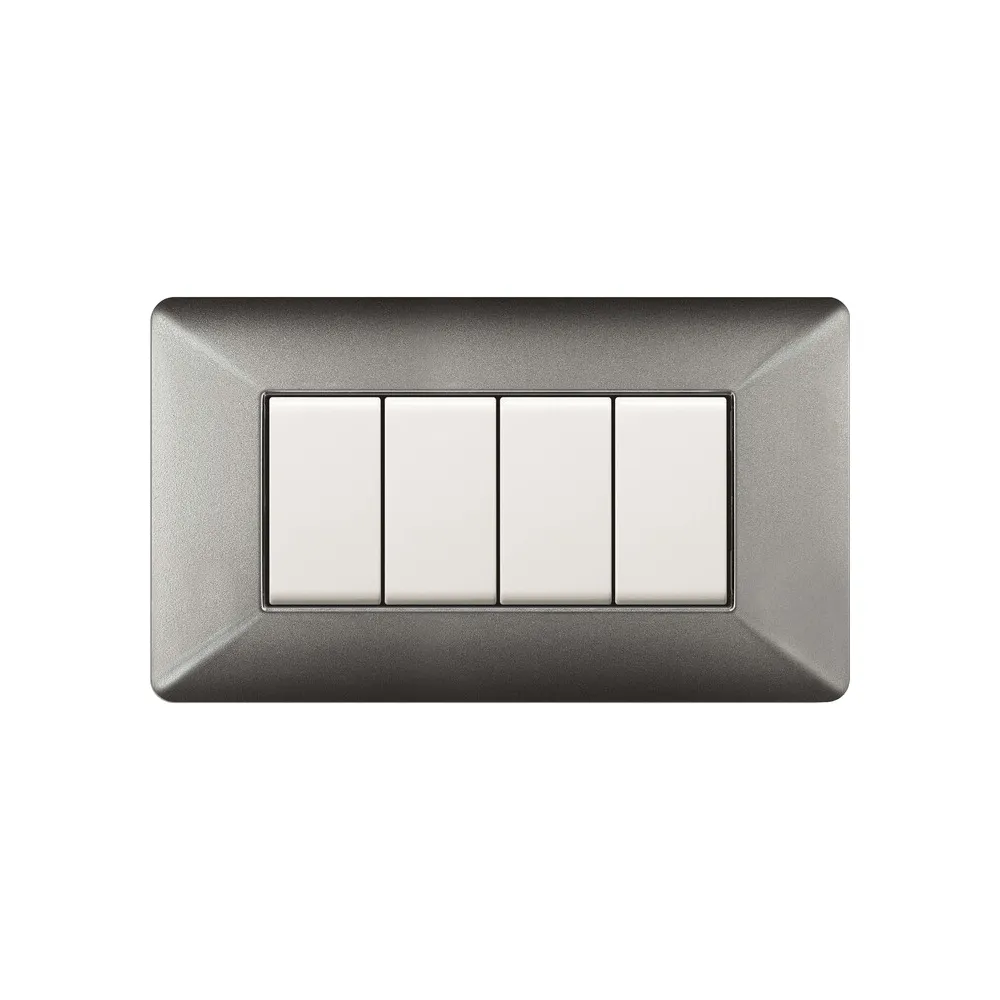 PLACCA EASY MATIX ALLUMINIO NOTTE 4P