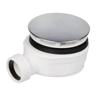 PILETTA DOCCIA RIBASSATA D. 90 COPERCHIO INOX 120 MM