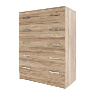 KIT CASSETTIERA 5 CASSETTI 111X45X80 ROVERE BARLY K021