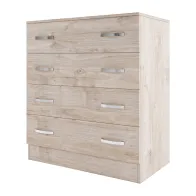 KIT CASSETTIERA 4 CASSETTI 90X45X80 ROVERE VINTAGE K360