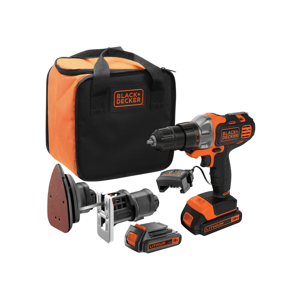 B+D KIT MULTIEVO TRAPANO+SEGHET+LEVIGATR 18V