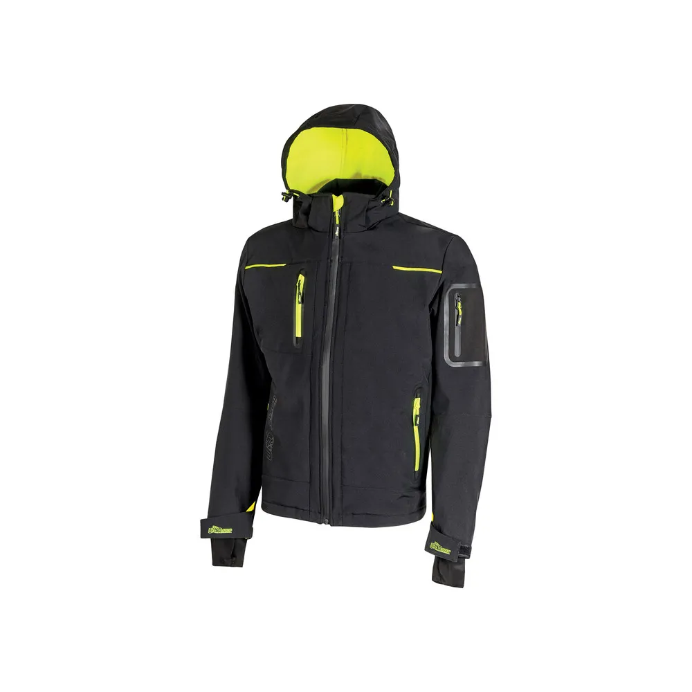 U-POWER GIACCONE SPACE NERO-GIALLO TG.  M