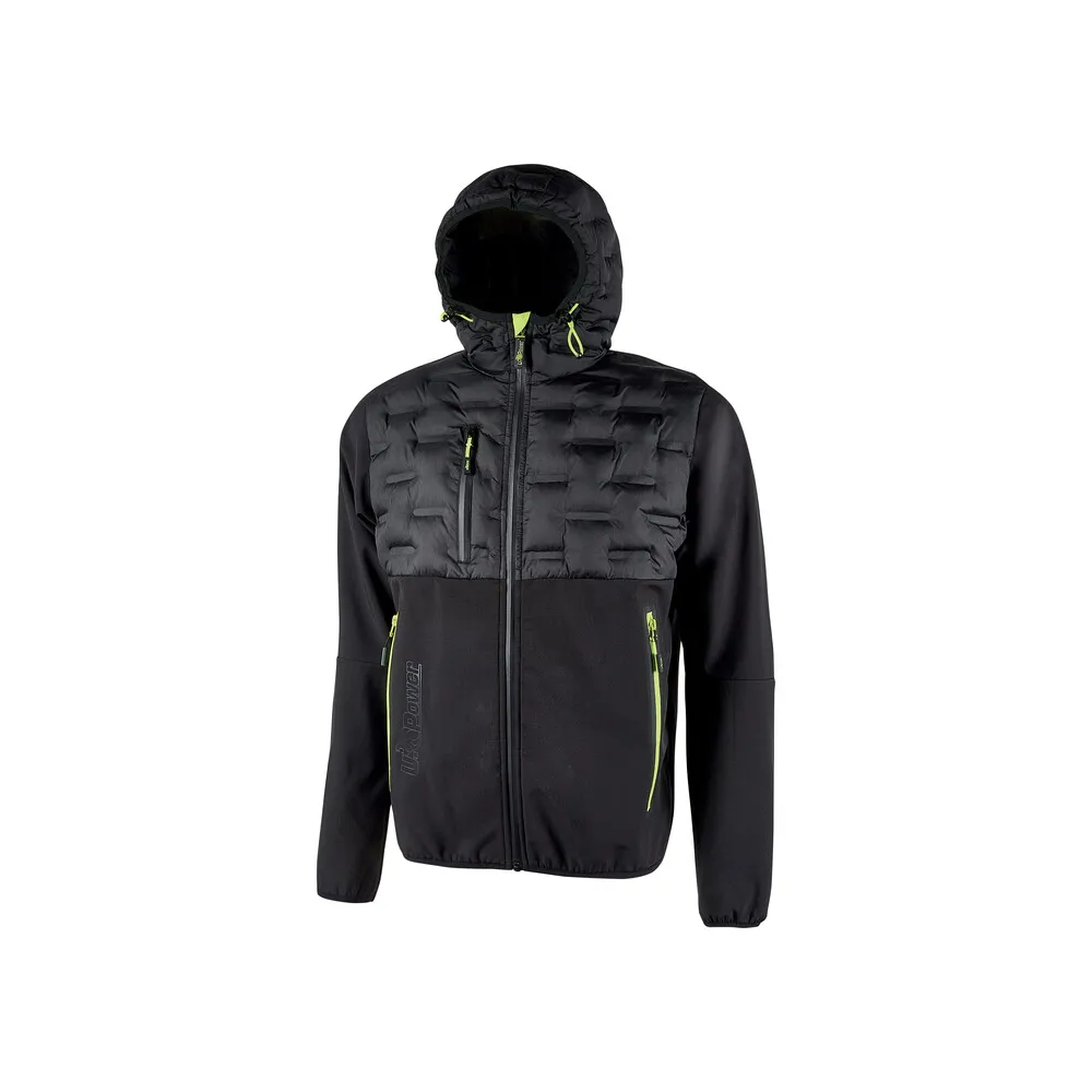 U-POWER GIACCONE SPOCK NERO-GIALLO TAGLIA M