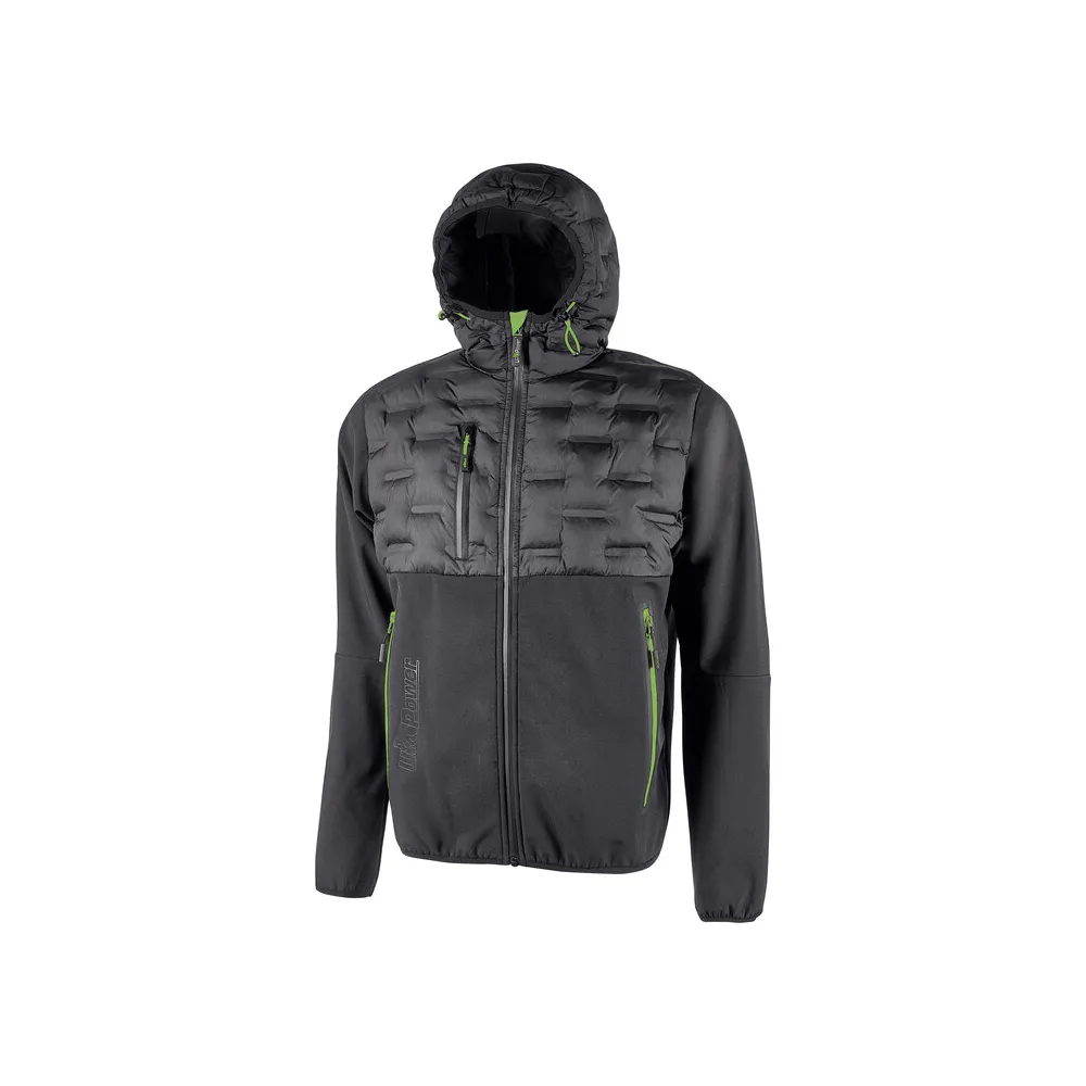 U-POWER GIACCONE SPOCK GRIGIO-VERDE TAGLIA M