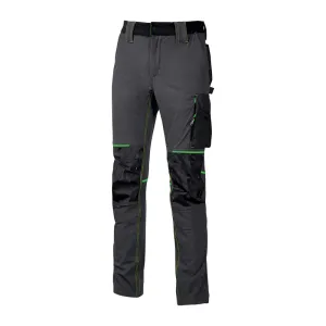 U-POWER PANTALONE ATOM SLIM FIT GRIGIO-VERDE TG.XL