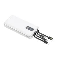 POWER BANK 20000 MAH C/CI MICRO USB LIGHTNING E TYPE-C BIANCO