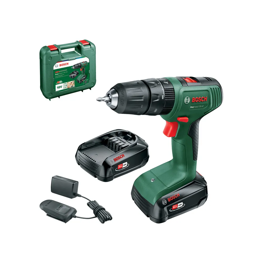 BOSCH-V 18V TRAPANO 2 BATT. 2AH EASY IMPACT BOSCH-V 18V TRAPANO 2 BATT. 2AH EASY IMPACT