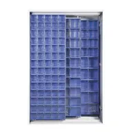 ARMADIO 2 PANNELLI SCORREVOLI CRISTAL BOX154 CASS. BLU