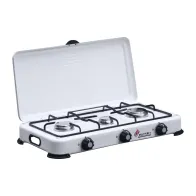 FORNELLO A GAS 3 FUOCHI C/COPERCHIO CAMPING  MULTIFIRE 3