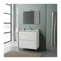 MOBILE BAGNO LISBONA 2C 80 ROVERE BIANCO