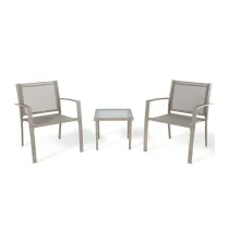 C SALOTTO HAVANA ACCIAIO 3 PZ MARRONE