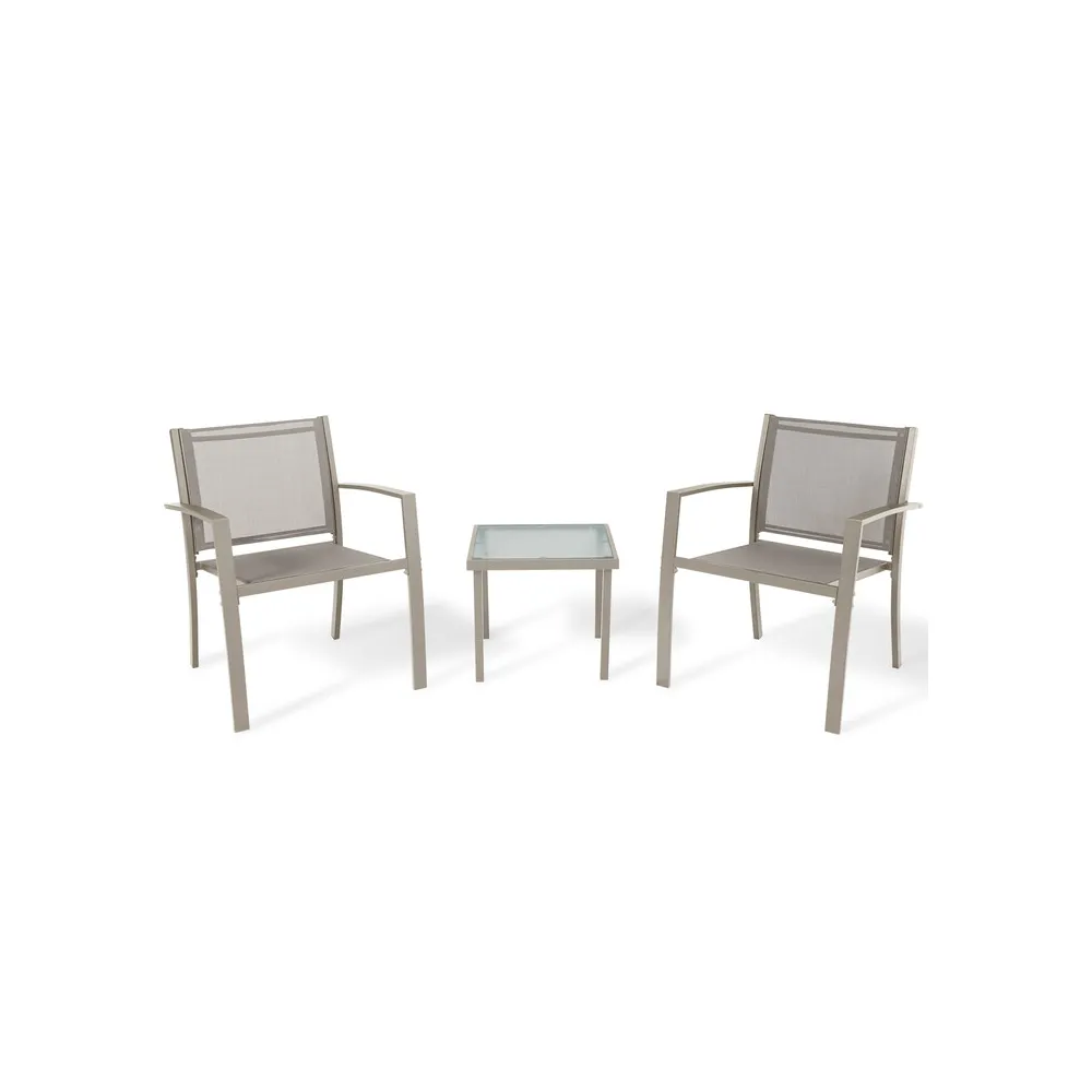 C SALOTTO HAVANA ACCIAIO 3 PZ MARRONE C SALOTTO HAVANA ACCIAIO 3 PZ MARRONE