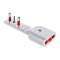 ROSI 7711B ADATTATORE 90 ULTRAPIATTO PRESA 16A 2P+T BIP BCO