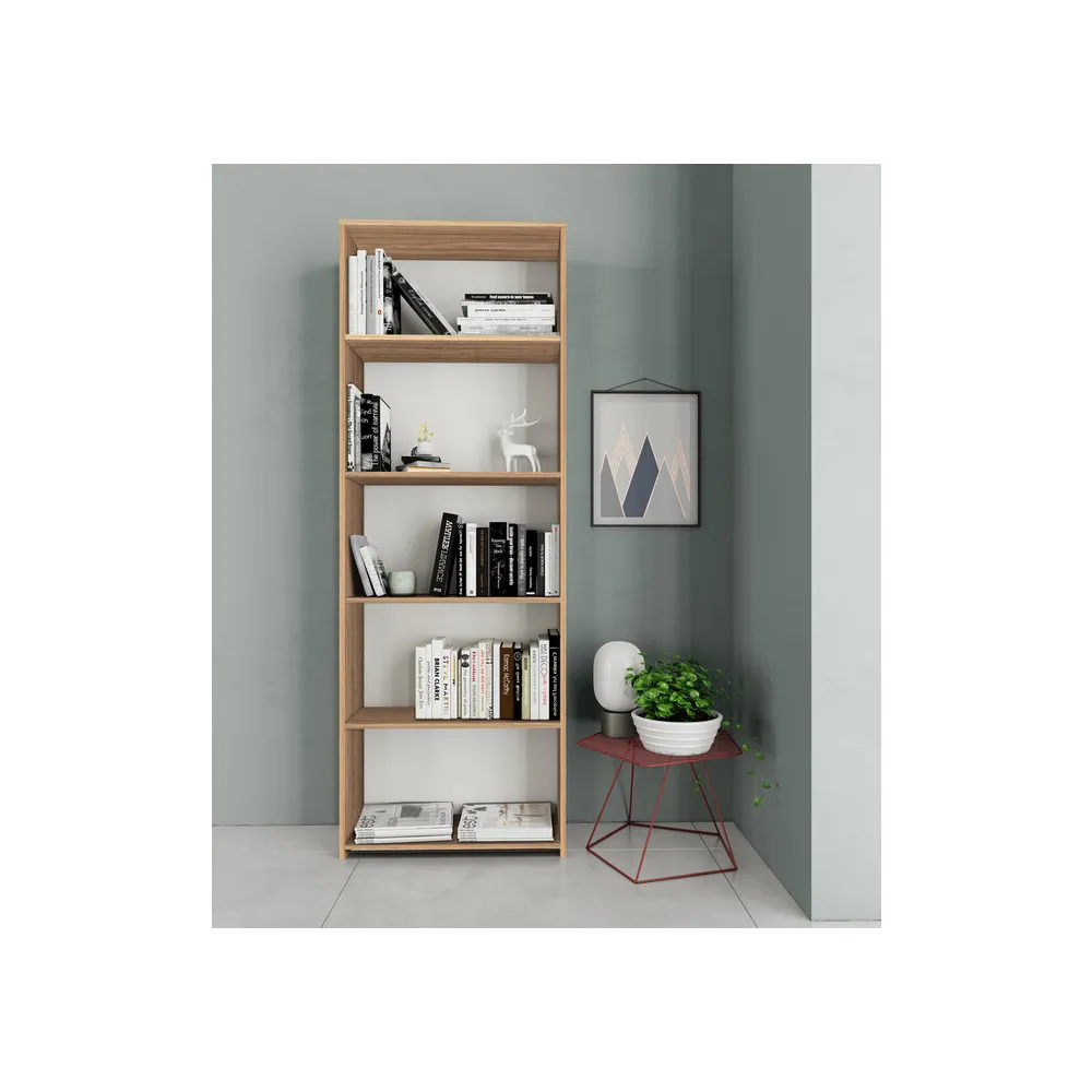KIT LIBRERIA 4 RIPIANI 65X25XH183 CM ROVERE BARLY KIT LIBRERIA 4 RIPIANI 65X25XH183 CM ROVERE BARLY