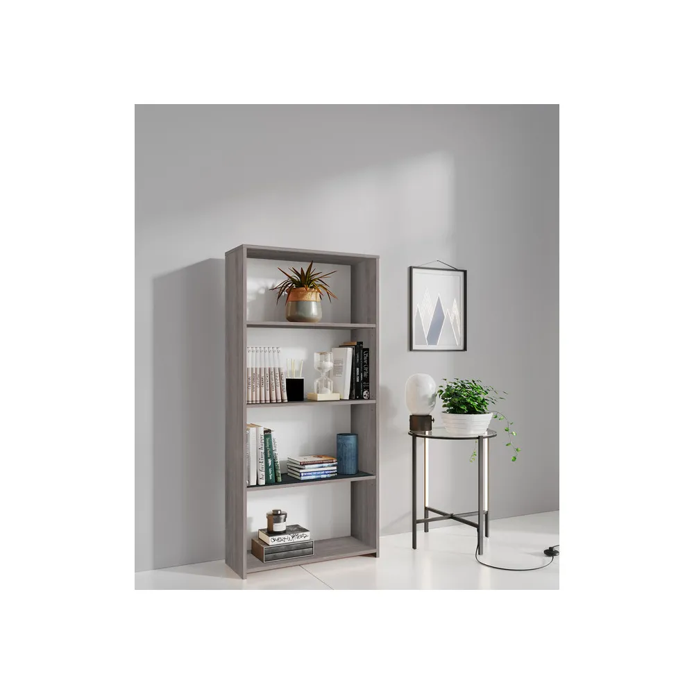 KIT LIBRERIA 3 RIPIANI 65X25XH138 CM ROVERE GRIGIO KIT LIBRERIA 3 RIPIANI 65X25XH138 CM ROVERE GRIGIO