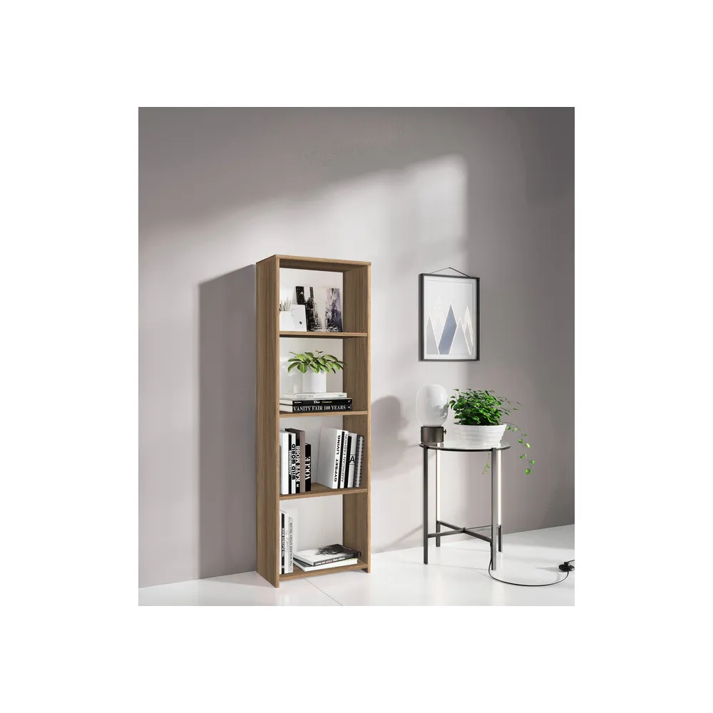 KIT LIBRERIA 3 RIPIANI 45X25XH138 CM ROVERE BARLY