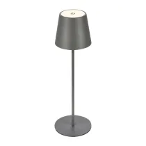 LAMPADA DA TAVOLO BT10004 BATT RICARIC GRIGIO