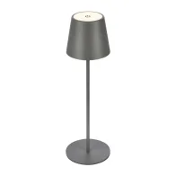 LAMPADA DA TAVOLO BT10004 BATT RICARIC GRIGIO
