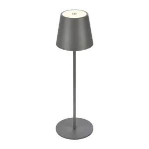 LAMPADA DA TAVOLO BT10004 BATT RICARIC GRIGIO