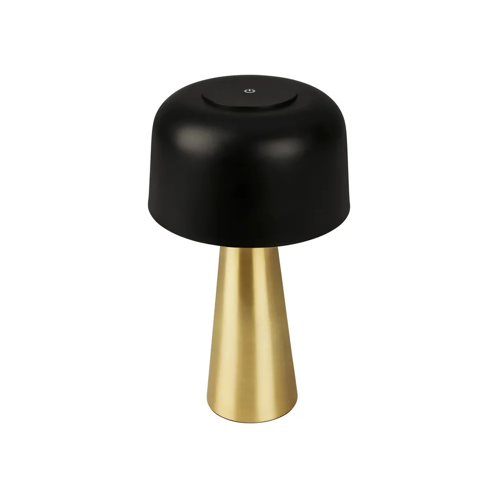 LAMPADA DA TAVOLO BT10005 BATT RICARIC NERO/ORO LAMPADA DA TAVOLO BT10005 BATT RICARIC NERO/ORO