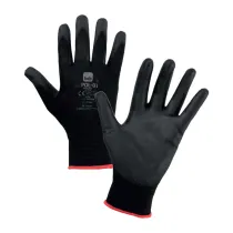 GUANTI HOB POLIESTERE/POLIURETANO NERO TG. 10 (12