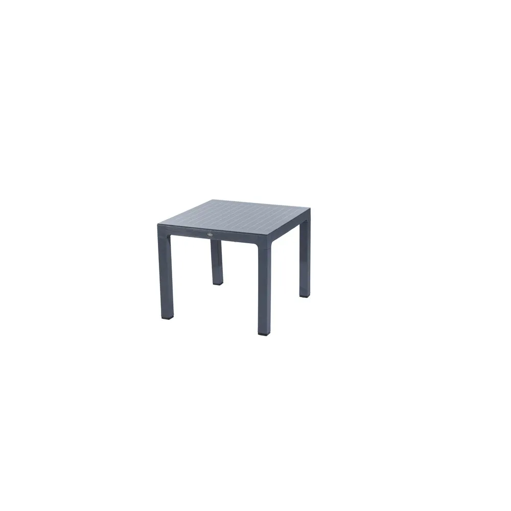 TAVOLO C/VETRO REGNUM 90X90XH75CM ANTRACITE TAVOLO C/VETRO REGNUM 90X90XH75CM ANTRACITE