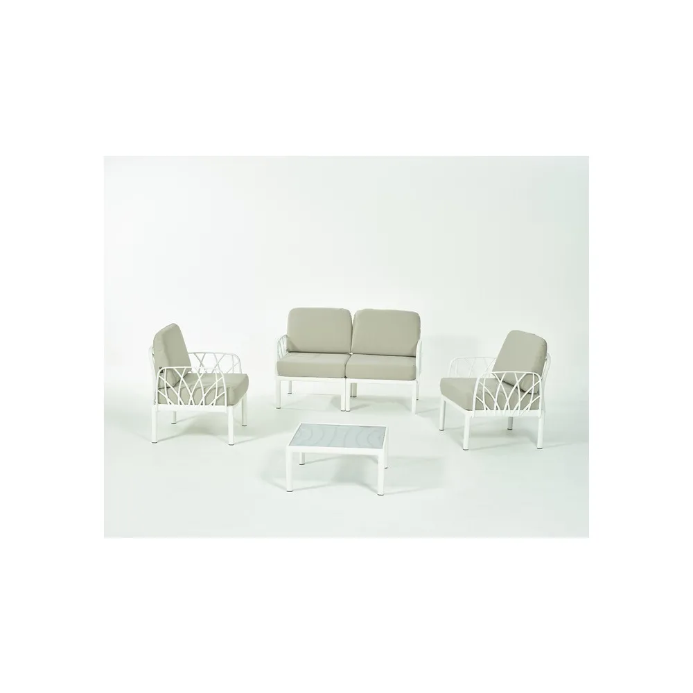 SALOTTO GARDA 4 PZ C/CUSCINI BIANCO SALOTTO GARDA 4 PZ C/CUSCINI BIANCO