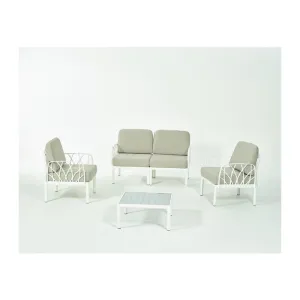 SALOTTO GARDA 4 PZ C/CUSCINI BIANCO