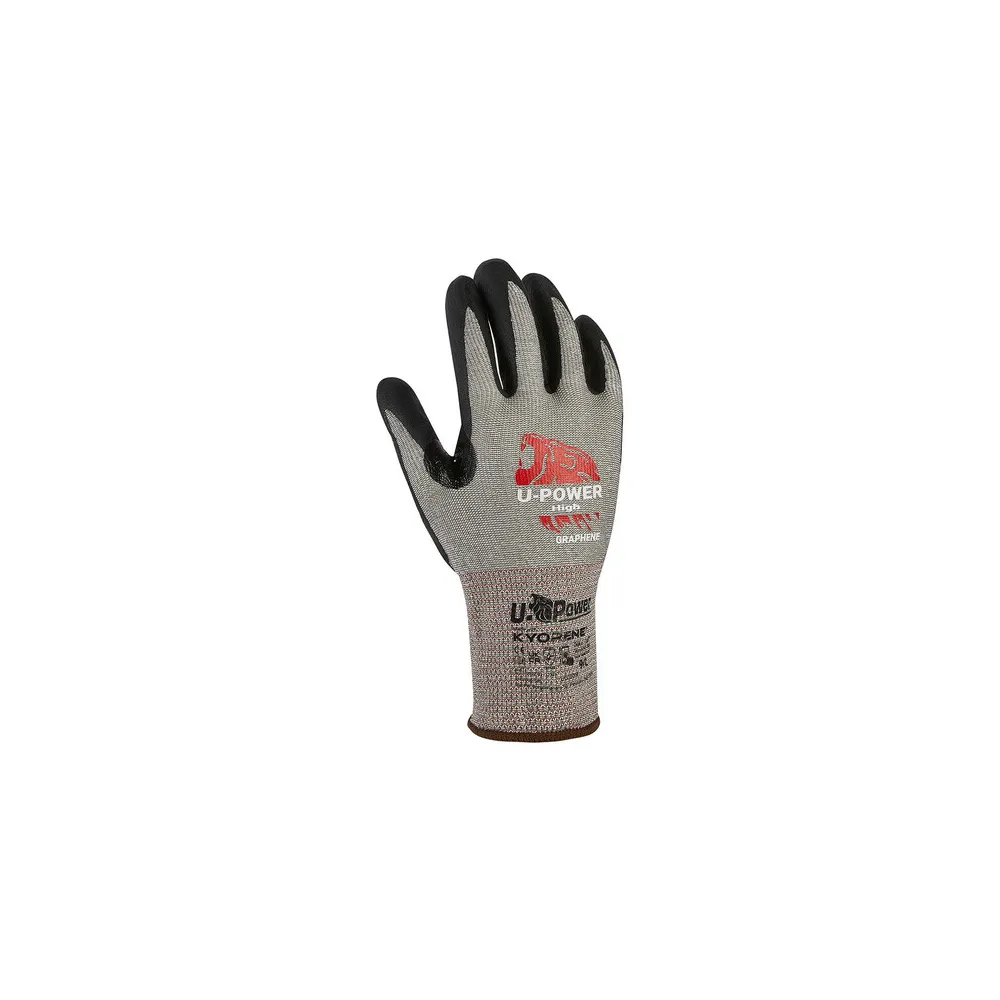 U-POWER GUANTI HIGH GRIGIO NERO TAGLIA  8 (12