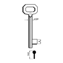 CHIAVI SILCA PATENT 5010 PASSEPARTOUT CORTA BRONZ (5