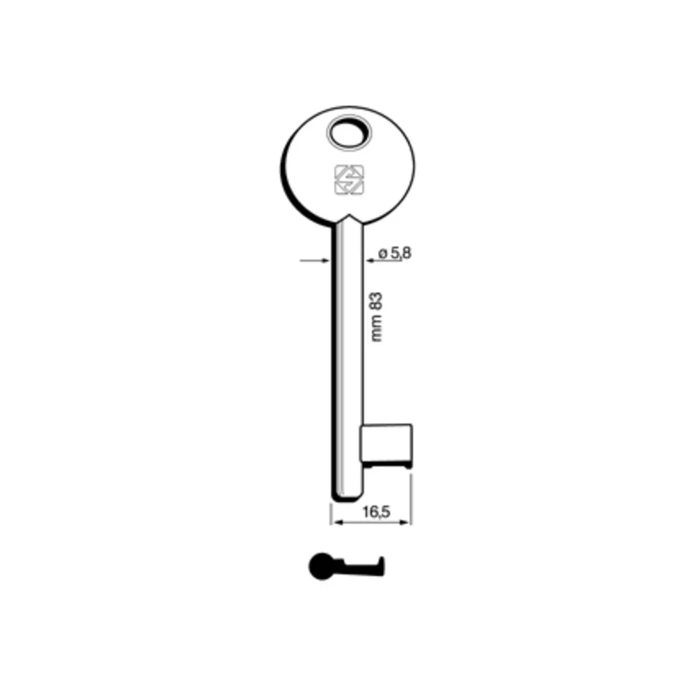 CHIAVI SILCA PATENT AGB-PARI 6P1D BZ (5