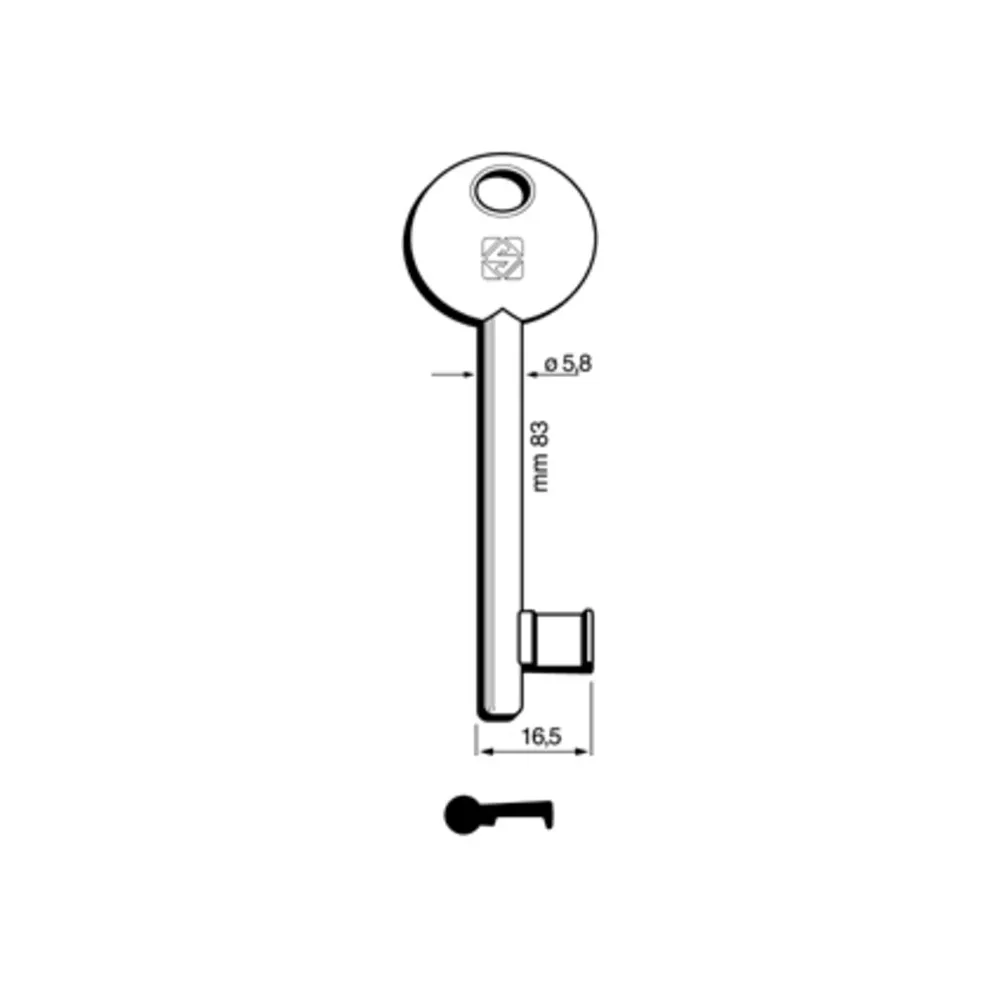 CHIAVI SILCA PATENT AGB-DISP 6P1S NI (5