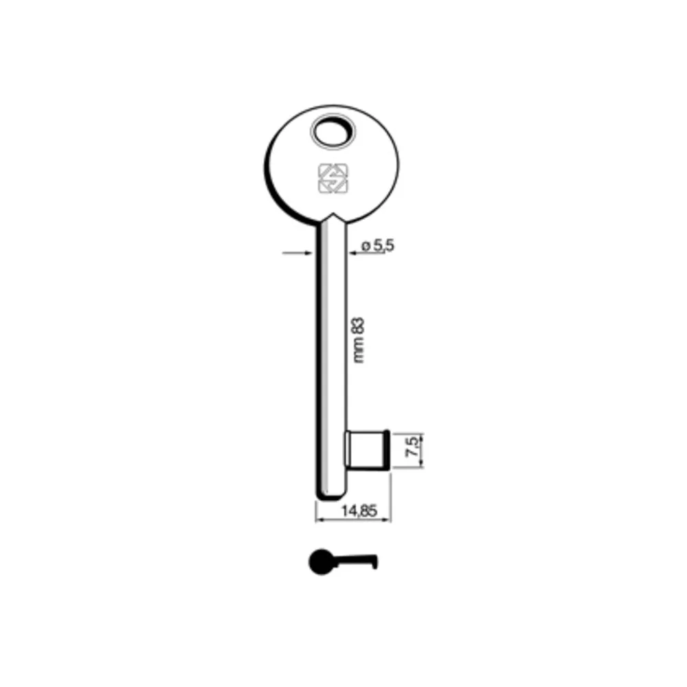 CHIAVI SILCA PATENT BON-P/PARI 6P2S BZ (5