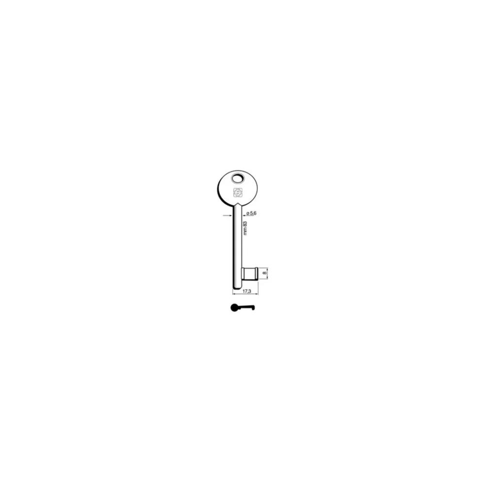 CHIAVI SILCA PATENT BONAITI DISPARI 6P3S BZ (5