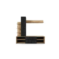 PARETE ATTREZZATA CHEF 180X40X170 CM ROVERE ARDESIA