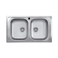 KIT LAVELLO ECO INCASSO 86X50 2 VASCHE