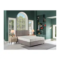 C LETTO PIAZZA E MEZZA CONTENITORE 120X200 CM GRIGIO CHIARO