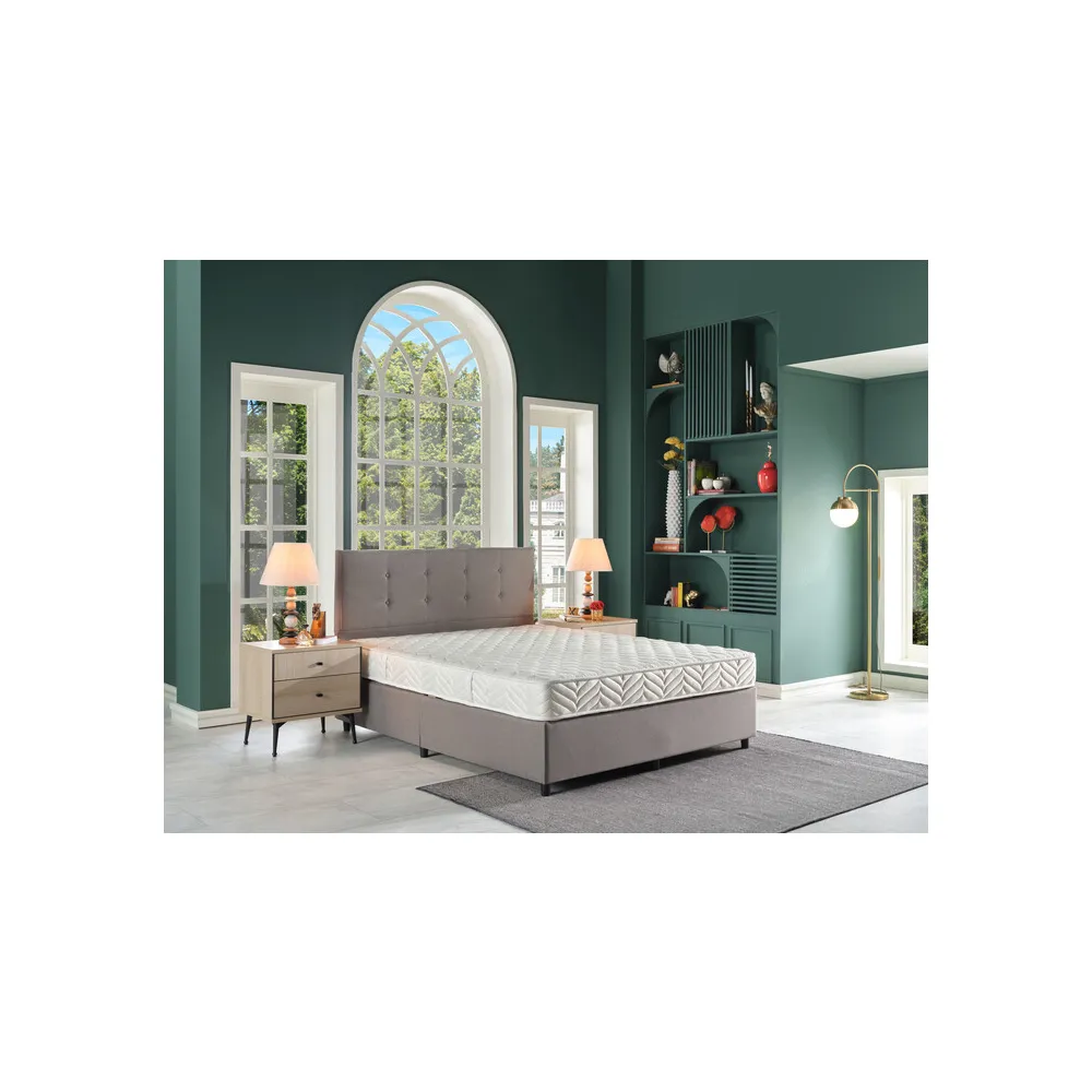 C LETTO PIAZZA E MEZZA CONTENITORE 120X200 CM GRIGIO CHIARO
