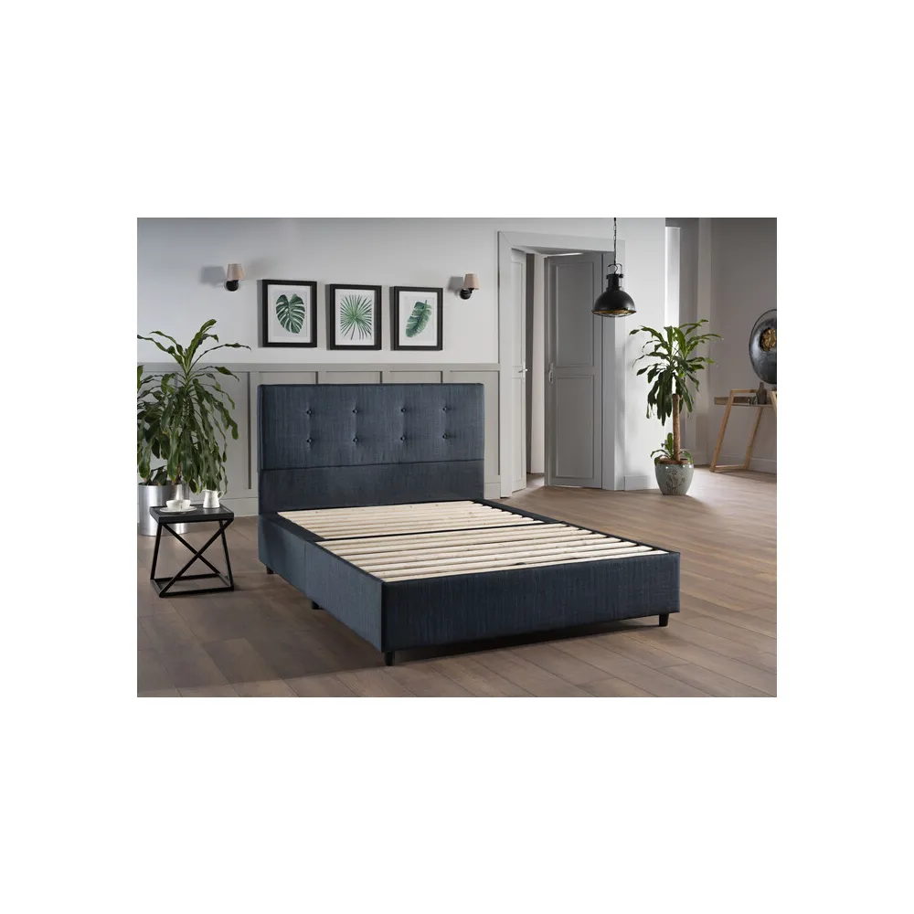 LETTO MATRIMONIALE CONTENITORE 160X200 CM GRIGIO SCURO