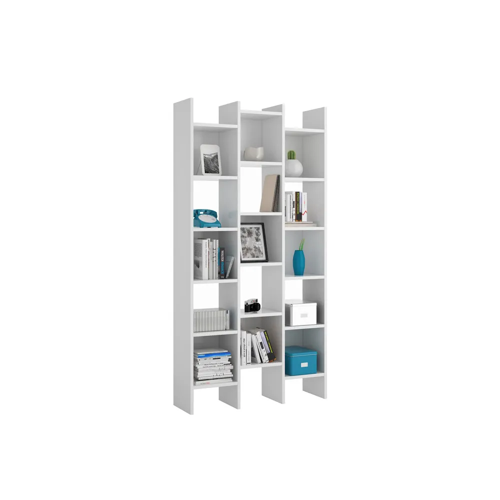 KIT LIBRERIA ITALIAN 96X25XH192 CM BIANCO