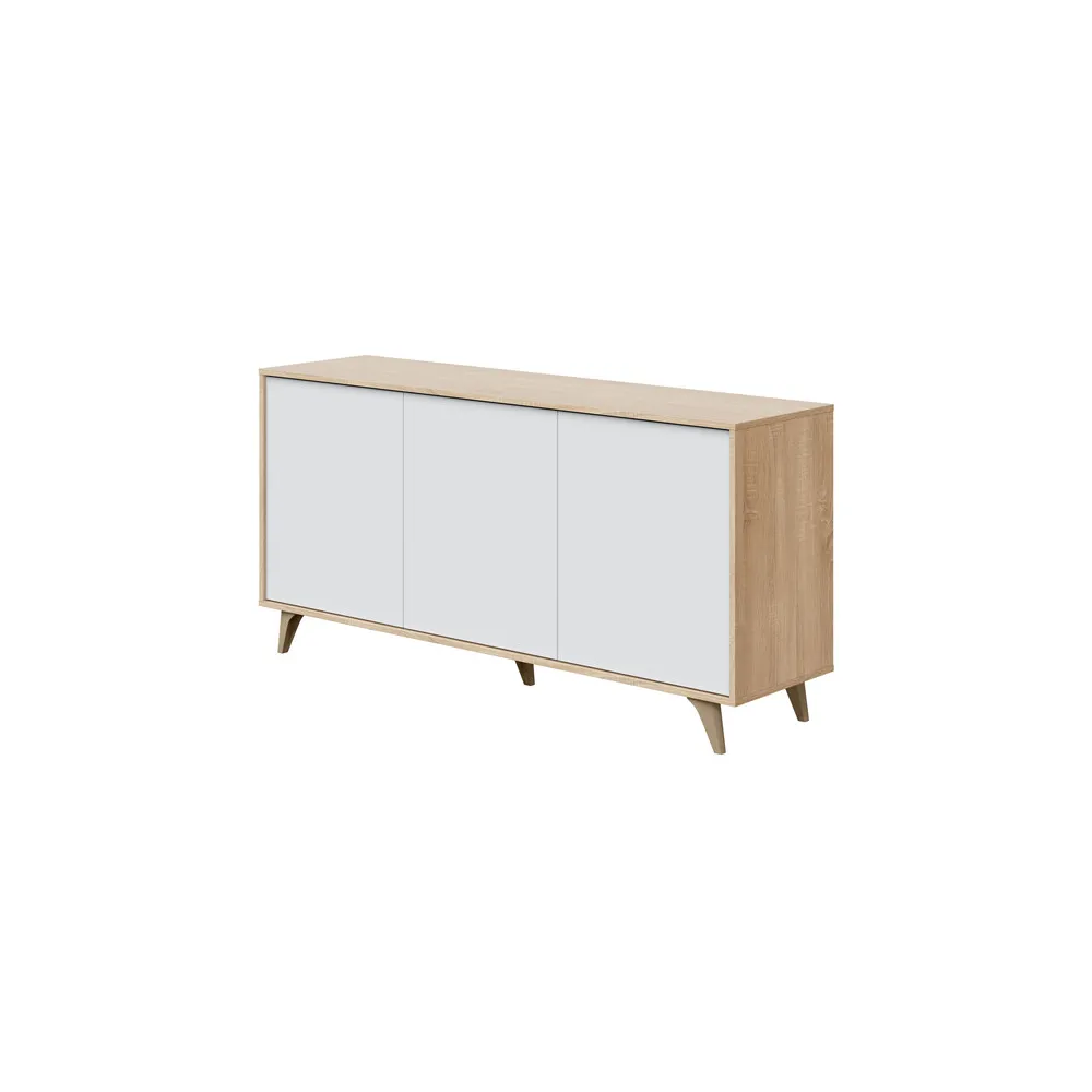 KIT CREDENZA 3 ANTE 154X40X75H ROVERE BIANCO KIT CREDENZA 3 ANTE 154X40X75H ROVERE BIANCO