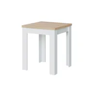 KIT TAVOLO A LIBRO 67X67X135 CM ROVERE BIANCO