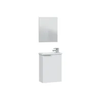 KIT MOBILE BAGNO 1 ANTA 40 SOSP. LAVABO BIANCO LACC