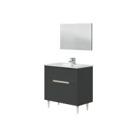 KIT MOBILE BAGNO DENVER 80 ANTRACITE ROVERE