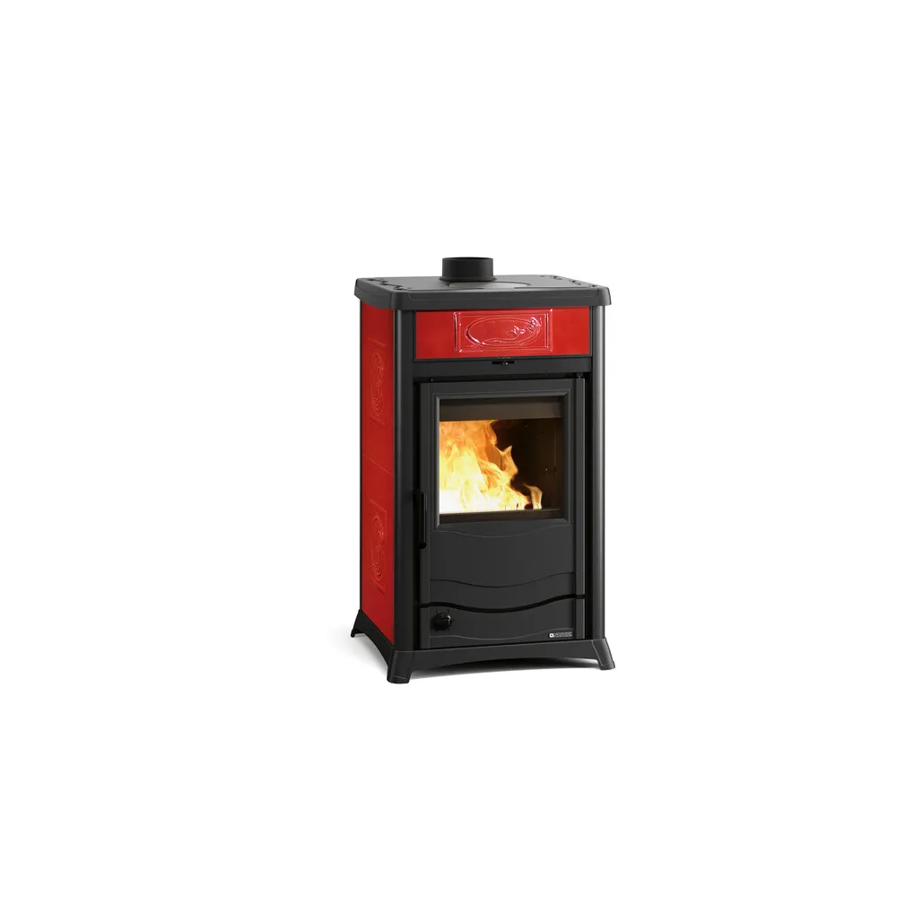 TERMOSTUFA LEGNA 11.1 KW ROSSELLA PLUS EVO DSA 4.0 BORDEAUX TERMOSTUFA LEGNA 11.1 KW ROSSELLA PLUS EVO DSA 4.0 BORDEAUX