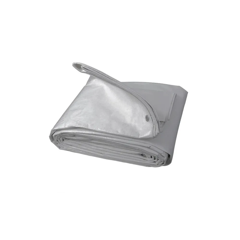C TELO OCCHIELLATO PE 4 X 4M 200GR USO ALIM.GRIGIO